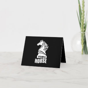 Carte De Remerciements Drôle Échecs Ce N'Est Pas Un Cheval Knight Piece J