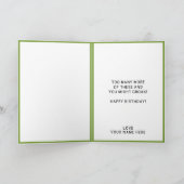 Carte De Remerciements Drôle Grenouille Toad Croak Épouse Joyeux annivers (Intérieur)