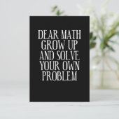 Carte De Remerciements Drôle Math Dit (Debout devant)