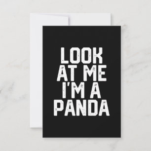 Carte De Remerciements Drôle Panda Lazy Regardez-Moi Je Suis Un Panda