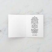 Carte De Remerciements Drôle Père Noël Candy Message de Noël (Intérieur)