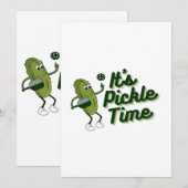 Carte De Remerciements Drôle Pickleball (Devant / Derrière)