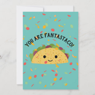 Carte De Remerciements Drôle Vous êtes Fantastaco Cute Kawaii Taco