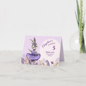 carte de remerciements du 5e anniversaire (Devant)