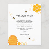 Carte de remerciements du Baby shower budgétaire B (Devant)