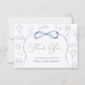 Carte de remerciements du Baby shower de la crèche (Devant)