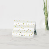 Carte de remerciements du Baby shower de verdure d (Dos)