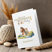 Carte de remerciements du Baby shower Derby du pêc