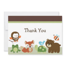 Carte de remerciements du Baby shower des amis des