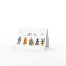 Carte de remerciements du Baby shower des animaux