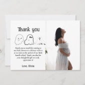 Carte de remerciements du Baby shower fantôme d'Ha (Devant)