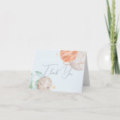 Carte de remerciements du Baby shower spatial (Devant)