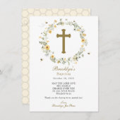 Carte de remerciements du baptême (Devant / Derrière)
