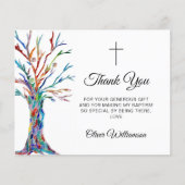 Carte de remerciements du baptême budgétaire (Devant)