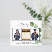 Carte de remerciements du budget photo de l'eucaly (Debout devant)