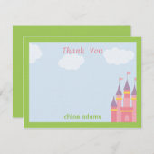 Carte de remerciements du château de Princess (Devant / Derrière)