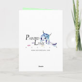 Carte de remerciements du coeur saignant (Dos)