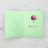 Carte de remerciements du coeur saignant (Intérieur)