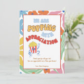 Carte de remerciements du collègue bénévole enseig (Debout devant)