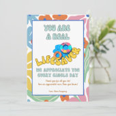 Carte de remerciements du collègue bénévole enseig (Debout devant)