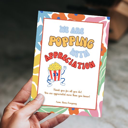 Carte de remerciements du collègue bénévole enseig