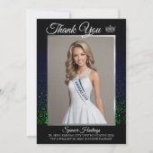 Carte de remerciements du concours Emerald Glitz (Devant)