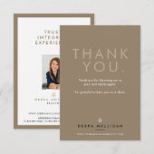 Carte de remerciements du courtier immobilier (Devant / Derrière)