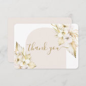 Carte de remerciements du désert de Bohême (Devant / Derrière)