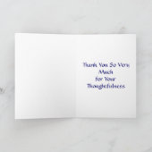 Carte de remerciements du jardin de prières Rosary (Intérieur)