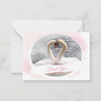 Carte de remerciements du lac Swan