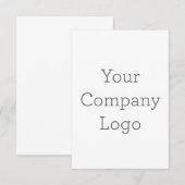 Carte de remerciements simple 8.9 cm x 12.7 cm (Devant / Derrière)