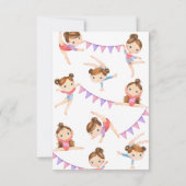 Carte de remerciements du parti Gymnastique (Dos)