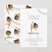 Carte de remerciements du parti Gymnastique (Devant / Derrière)