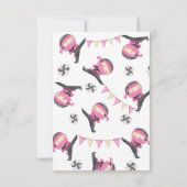 Carte de remerciements du parti Ninja rose (Dos)