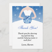 Carte de remerciements du pays des merveilles (Devant / Derrière)