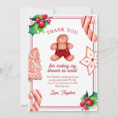 Carte de remerciements du petit Baby shower de pai (Devant)