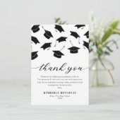 Carte de remerciements du plafond de diplôme moder (Debout devant)