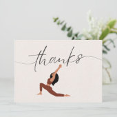 Carte de remerciements du poste de Yoga (Debout devant)