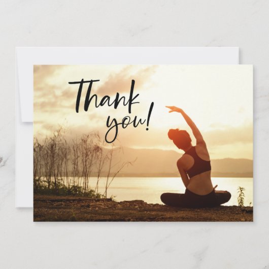 Carte de remerciements du poste de Yoga (Devant)