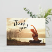 Carte de remerciements du poste de Yoga (Debout devant)