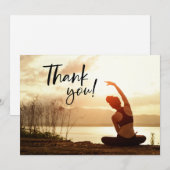Carte de remerciements du poste de Yoga (Devant / Derrière)