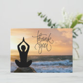 Carte de remerciements du poste de Yoga (Debout devant)