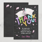 Carte de remerciements du pyjama de la fête du boi (Devant / Derrière)