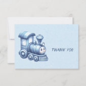 Carte de remerciements du train bleu (Devant)