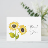 Carte De Remerciements 'Duet de tournesol' (Debout devant)