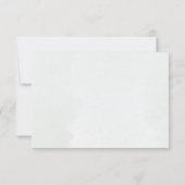 Carte De Remerciements Dusty Blue Eucalyptus Vert Mariage Succulent (Dos)