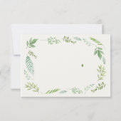 Carte De Remerciements Dusty Blue Eucalyptus Vert Mariage Succulent I (Dos)