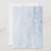 Carte De Remerciements Dusty Blue Floral Mariage photo (Dos)