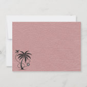 Carte De Remerciements Dusty Rose Mexique Passeport (Dos)