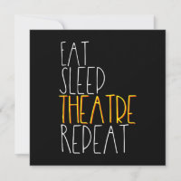 Eat Sleep Actrice Répéter Funny Musical Actor Don